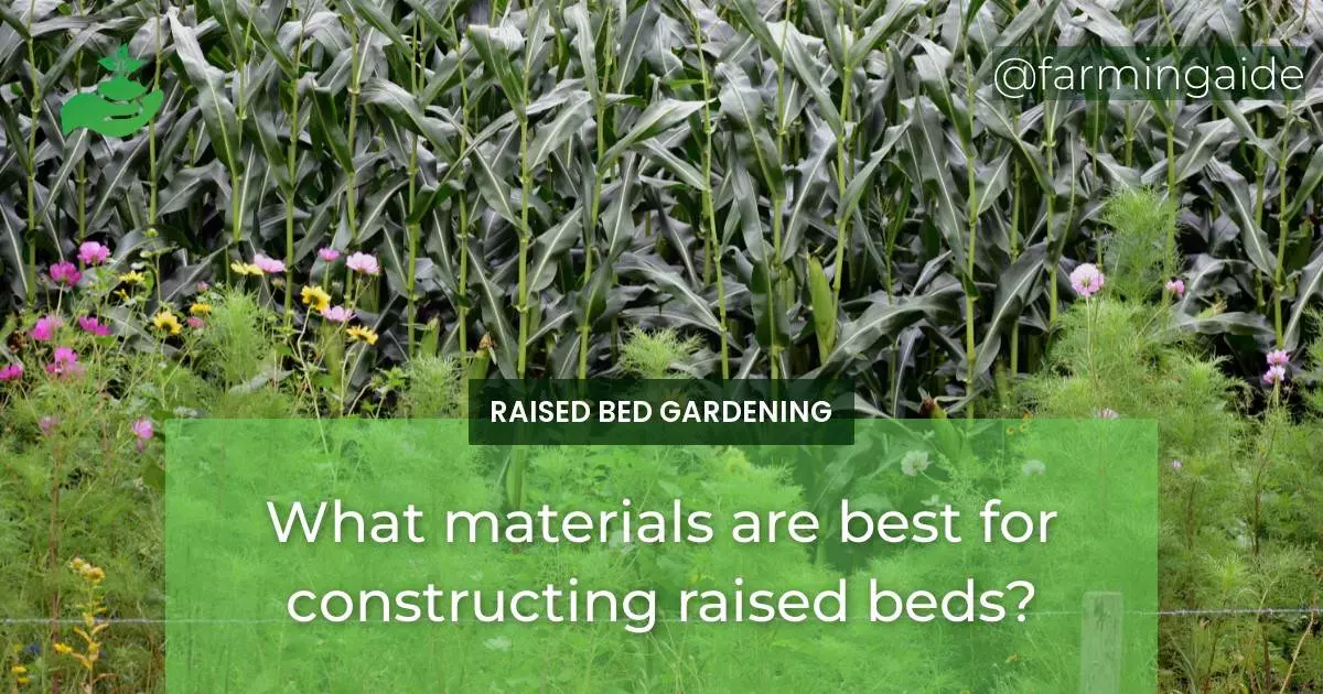 What materials are best for constructing raised beds?