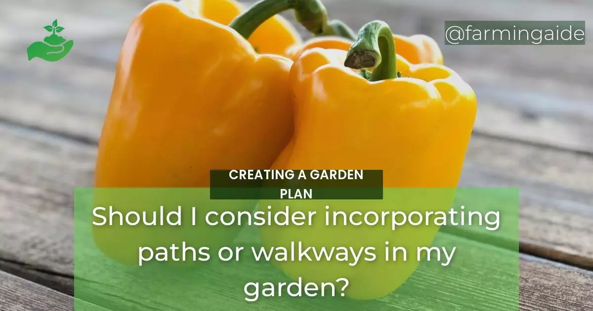 Should I consider incorporating paths or walkways in my garden?