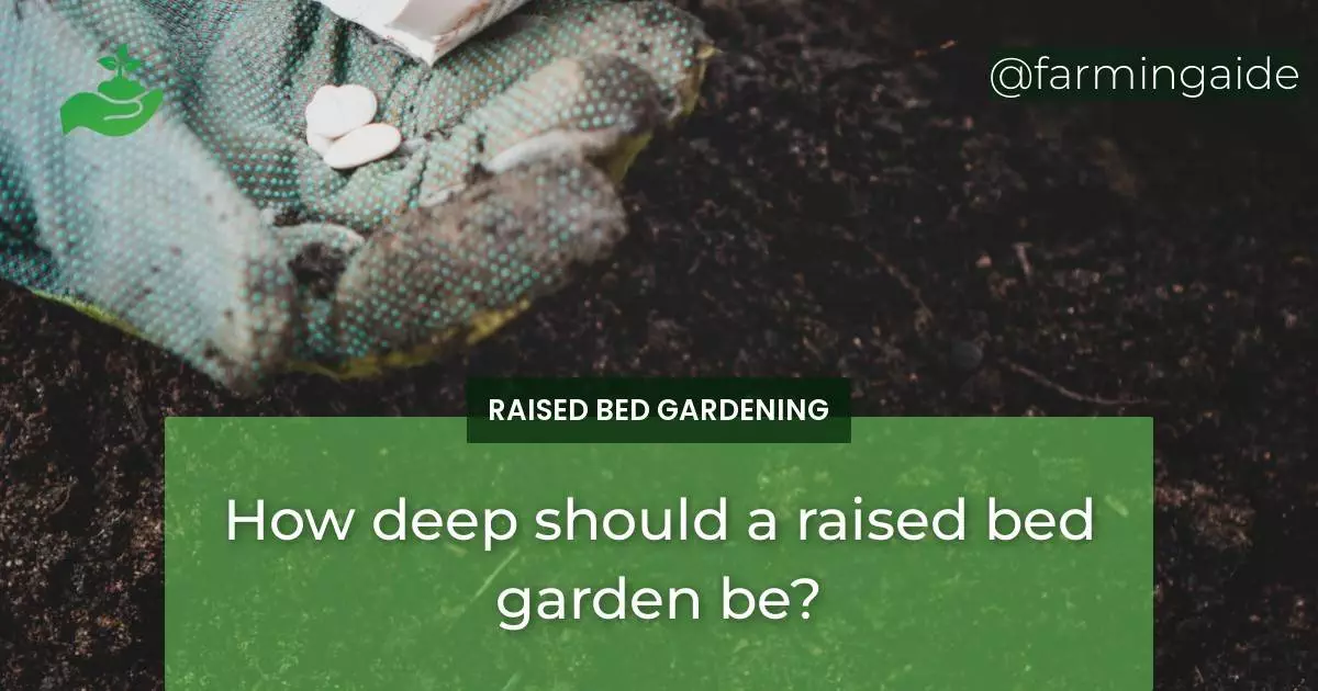 How deep should a raised bed garden be?
