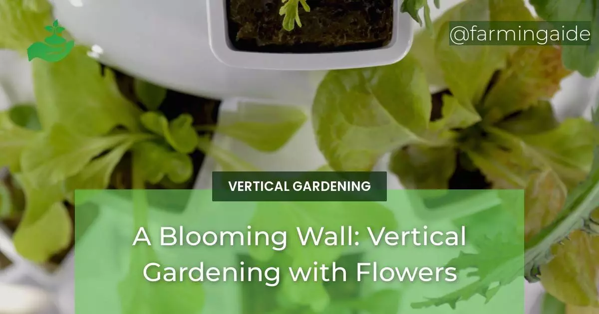 A Blooming Wall: Vertical Gardening with Flowers