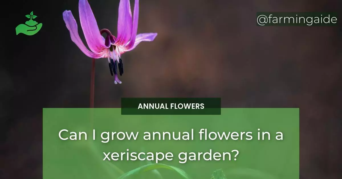 Can I grow annual flowers in a xeriscape garden?