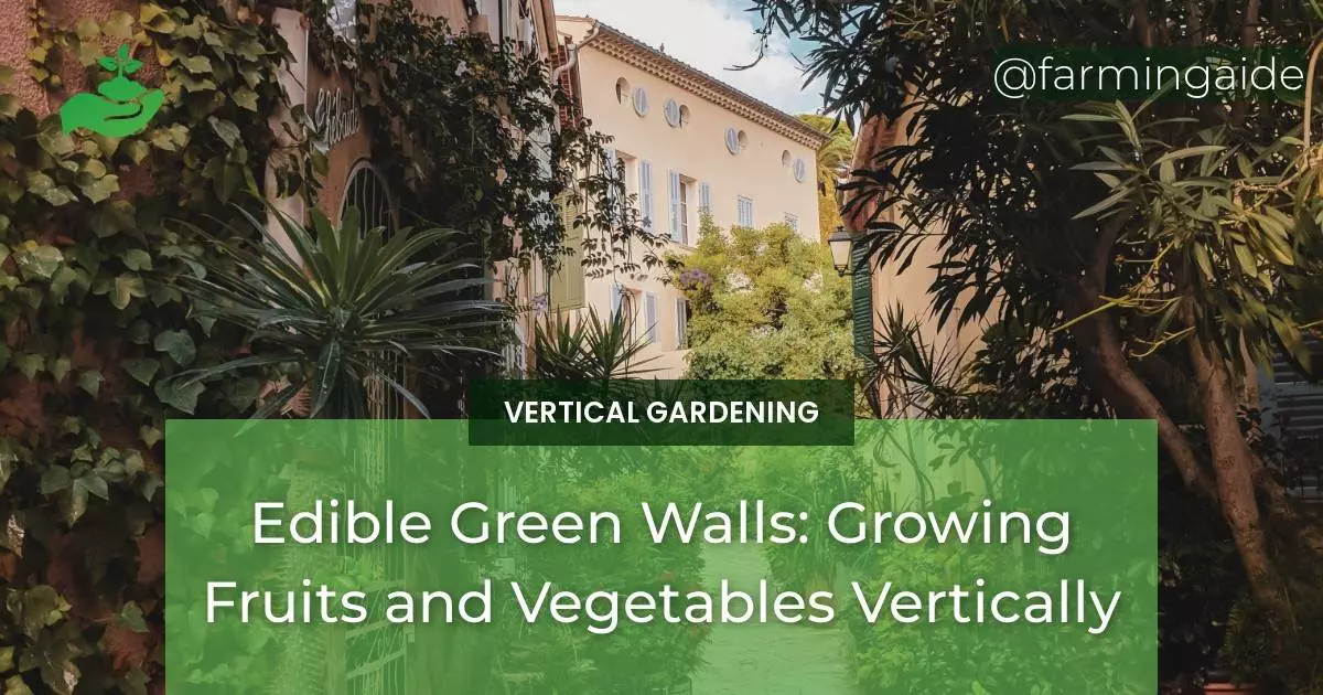 Edible Green Walls: Growing Fruits and Vegetables Vertically