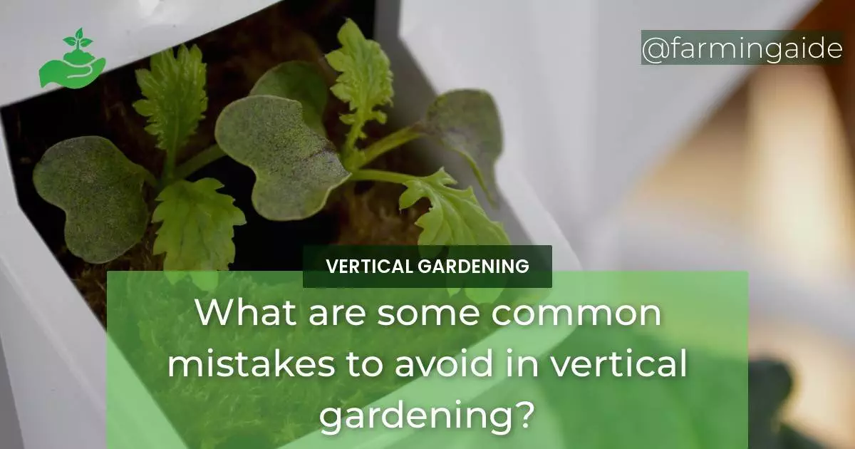 What are some common mistakes to avoid in vertical gardening?