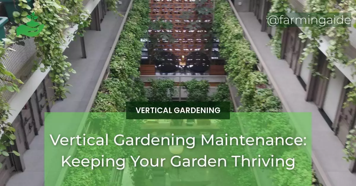 Vertical Gardening Maintenance: Keeping Your Garden Thriving