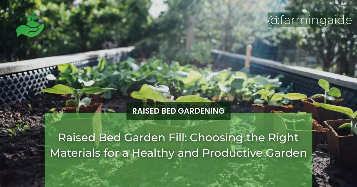 Raised Bed Garden Fill: Choosing the Right Materials for a Healthy and Productive Garden