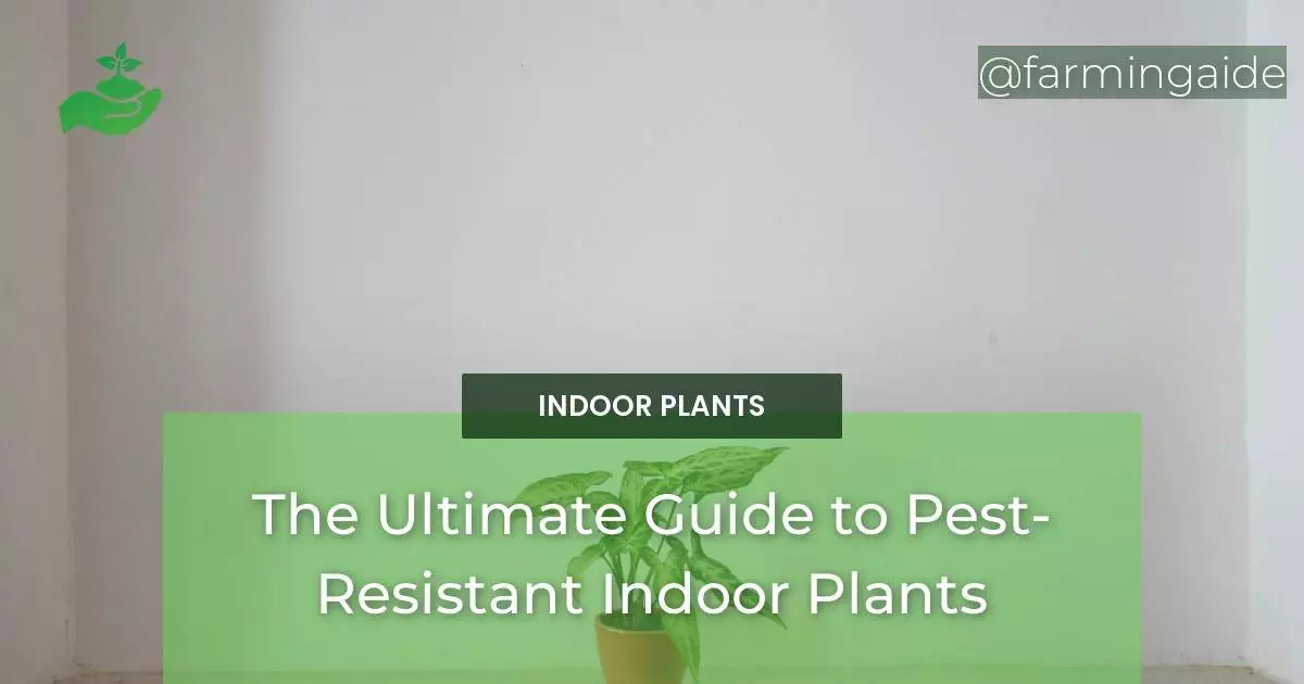 The Ultimate Guide to Pest-Resistant Indoor Plants