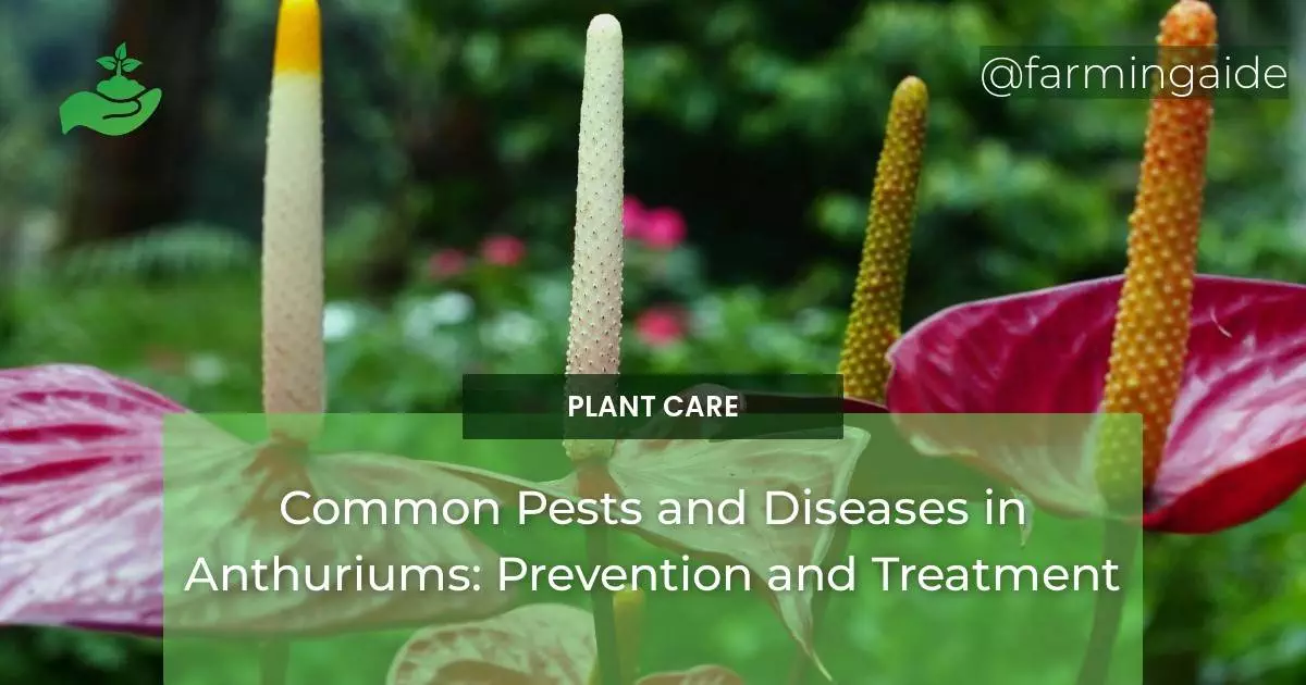 Common Pests and Diseases in Anthuriums: Prevention and Treatment