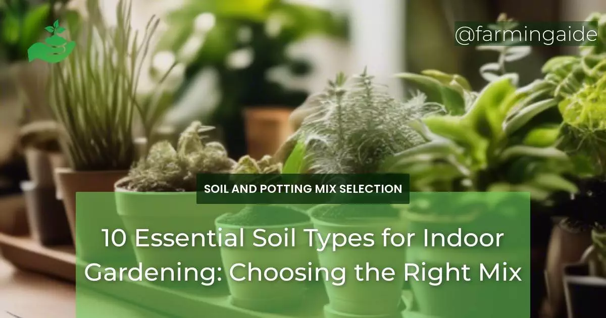 10 Essential Soil Types for Indoor Gardening: Choosing the Right Mix
