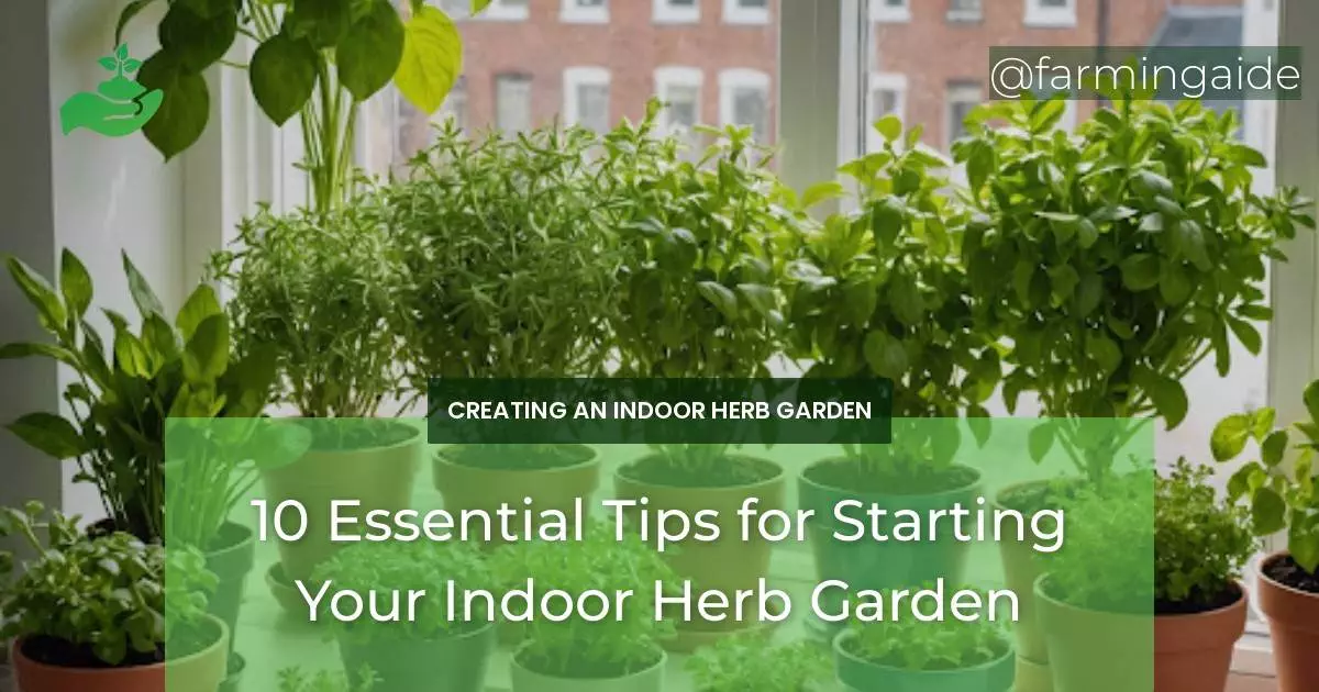 10 Essential Tips for Starting Your Indoor Herb Garden