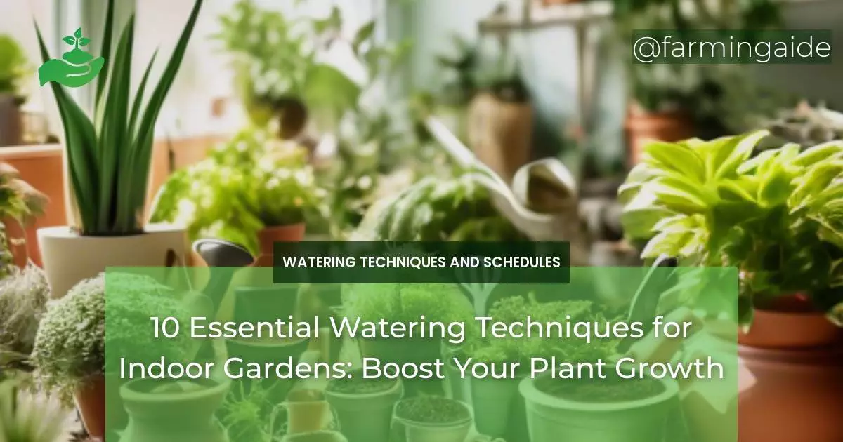 10 Essential Watering Techniques for Indoor Gardens: Boost Your Plant Growth