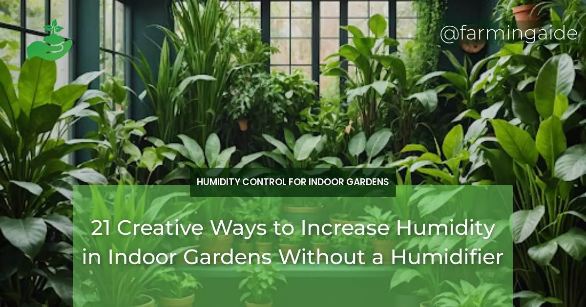 21 Creative Ways to Increase Humidity in Indoor Gardens Without a Humidifier