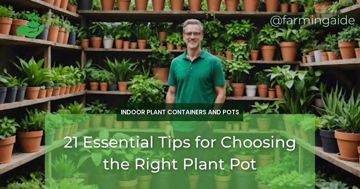 21 Essential Tips for Choosing the Right Plant Pot