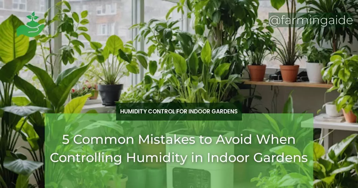 5 Common Mistakes to Avoid When Controlling Humidity in Indoor Gardens