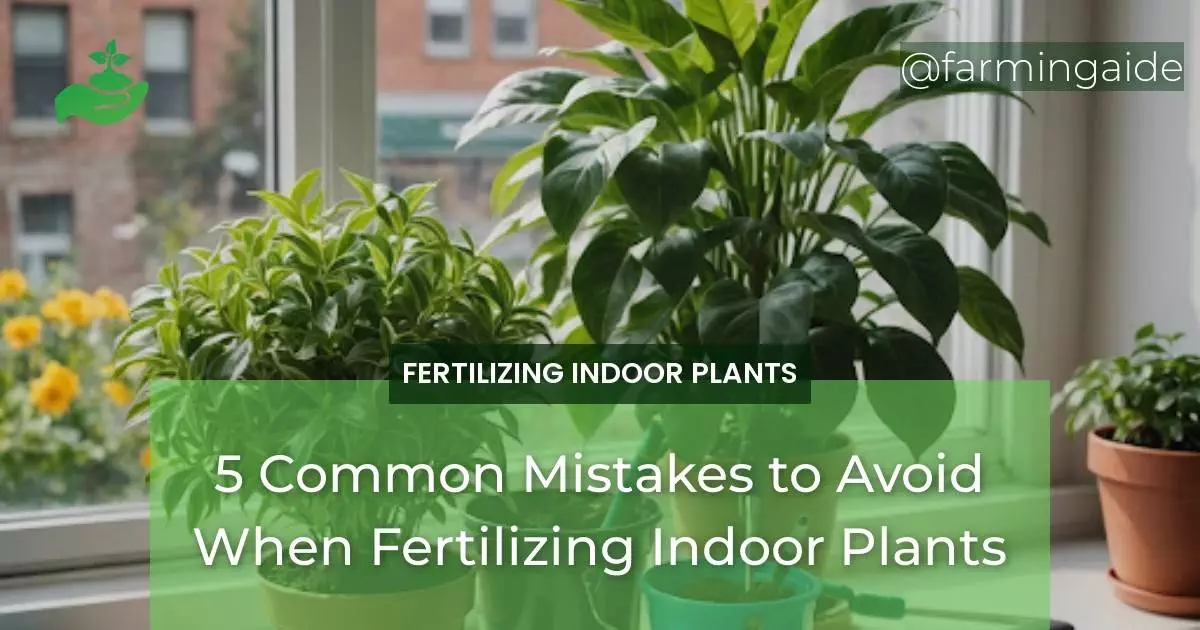 5 Common Mistakes to Avoid When Fertilizing Indoor Plants