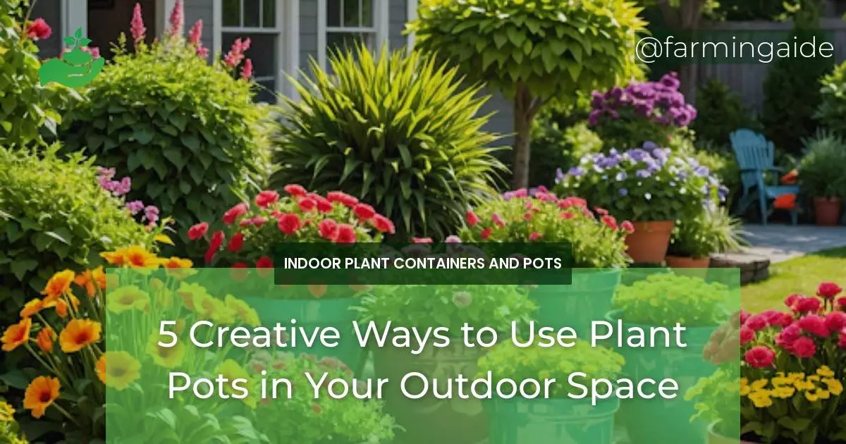 5 Creative Ways to Use Plant Pots in Your Outdoor Space