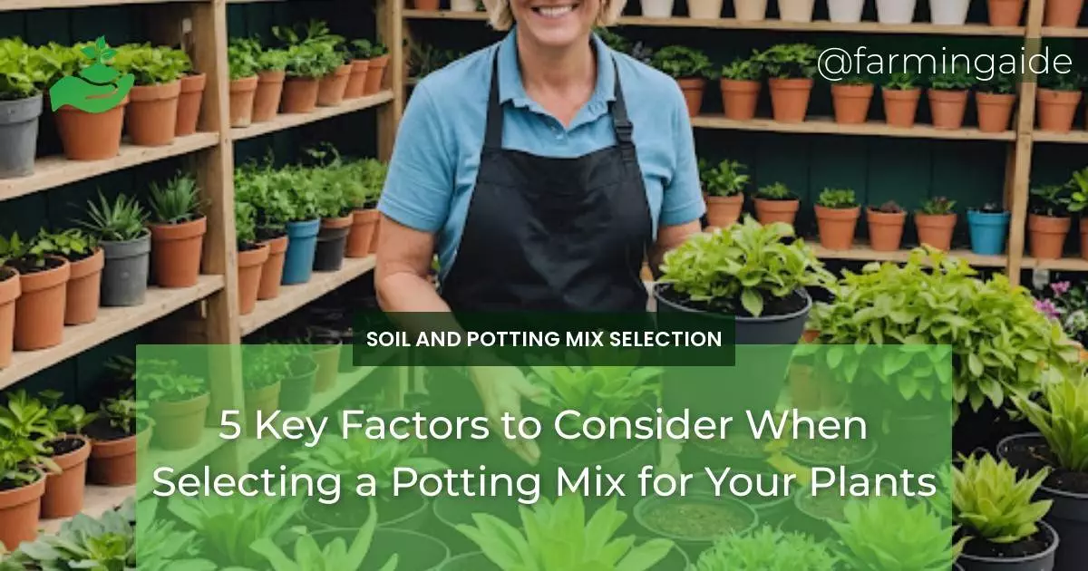 5 Key Factors to Consider When Selecting a Potting Mix for Your Plants