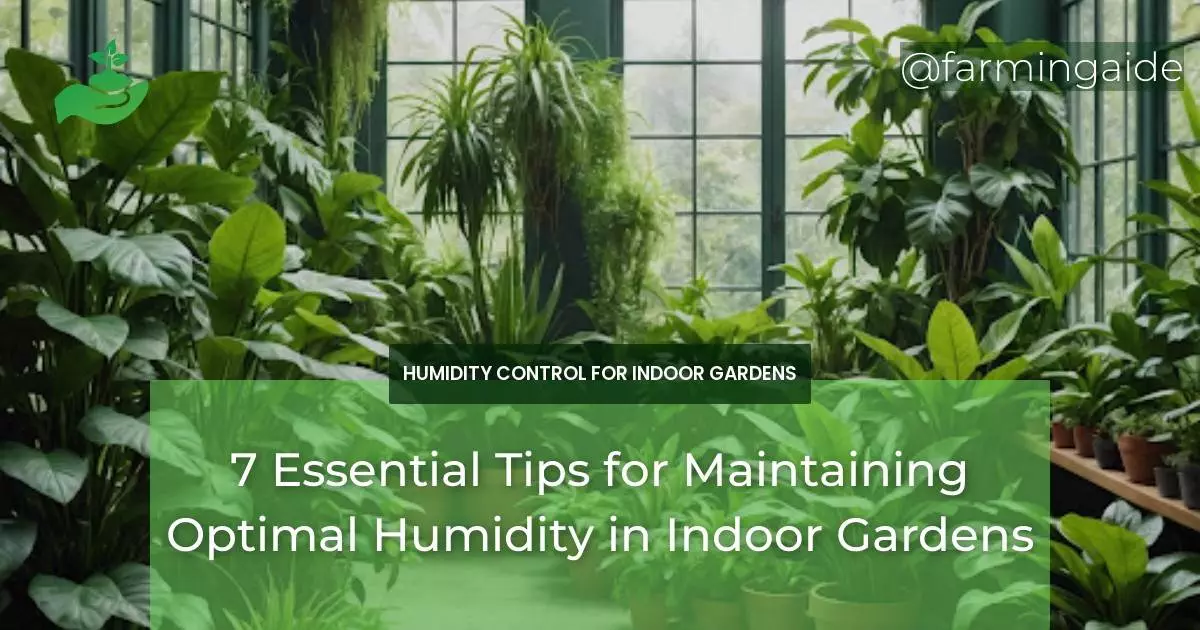 7 Essential Tips for Maintaining Optimal Humidity in Indoor Gardens