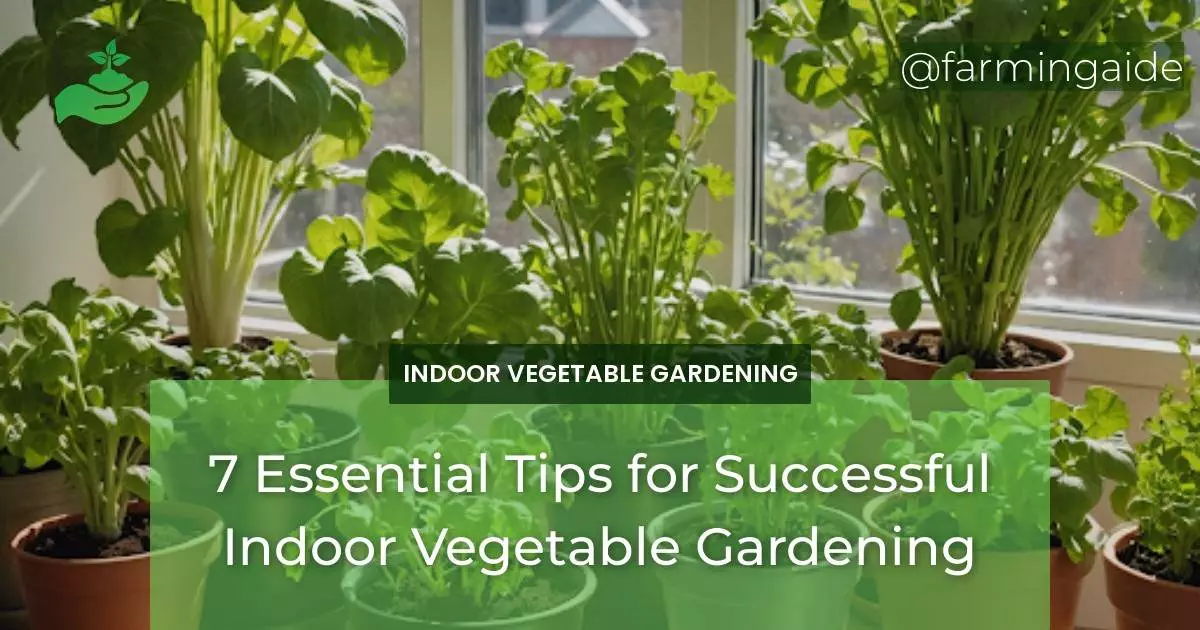 7 Essential Tips for Successful Indoor Vegetable Gardening