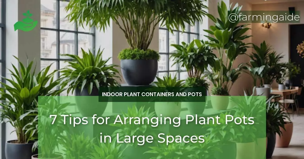 7 Tips for Arranging Plant Pots in Large Spaces