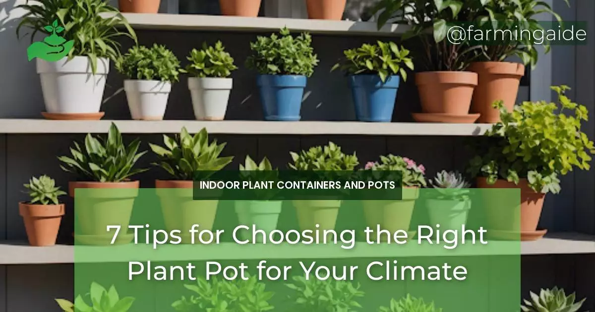7 Tips for Choosing the Right Plant Pot for Your Climate