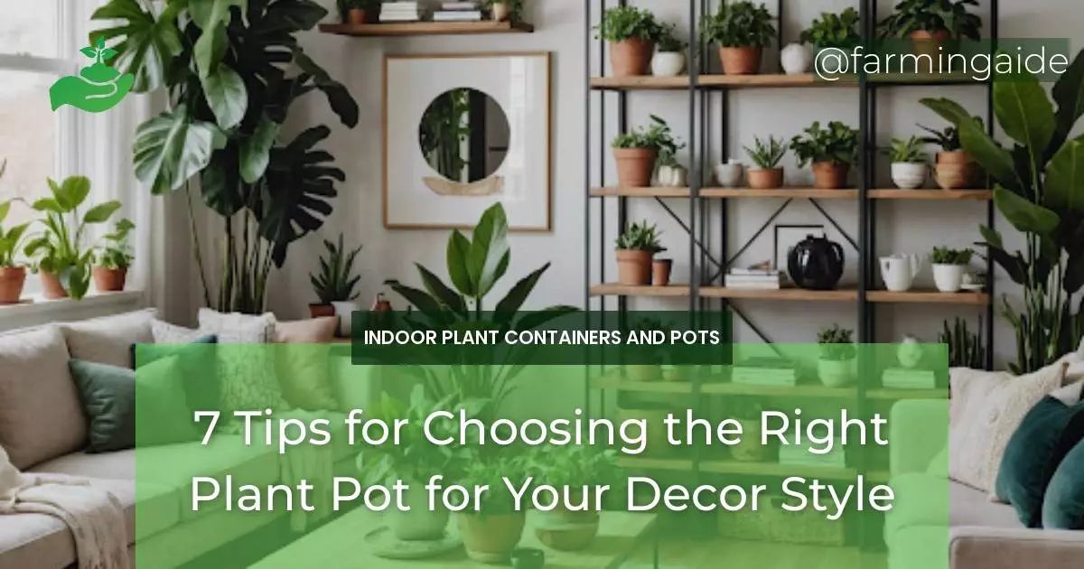 7 Tips for Choosing the Right Plant Pot for Your Decor Style