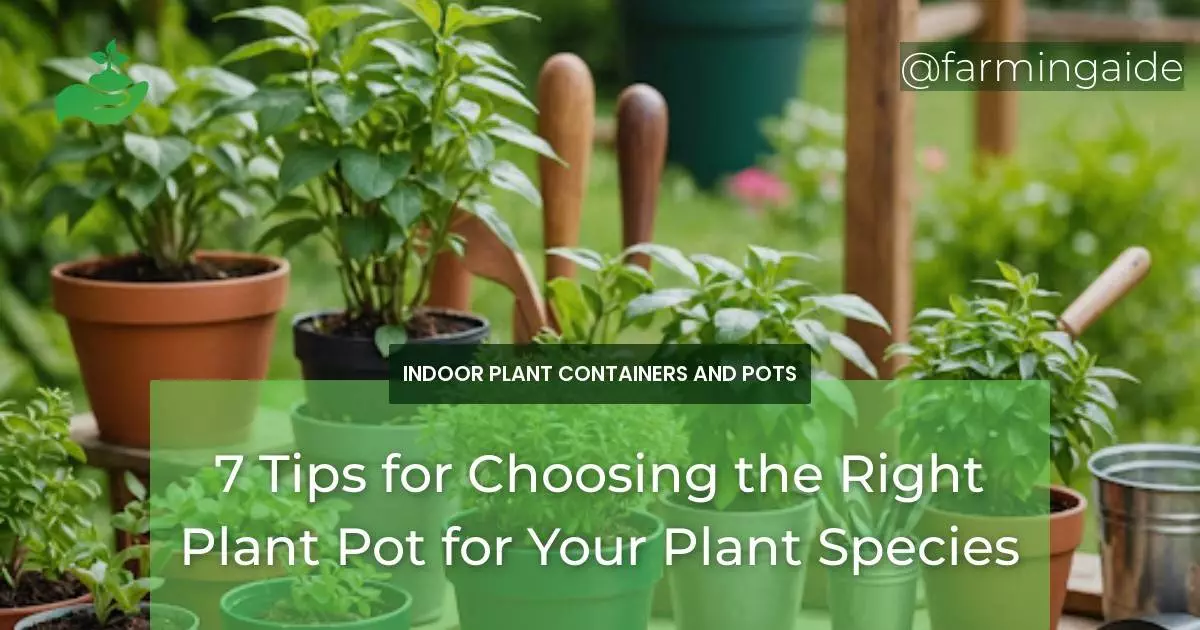 7 Tips for Choosing the Right Plant Pot for Your Plant Species