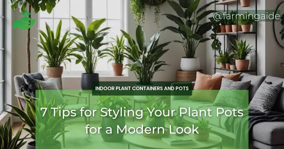 7 Tips for Styling Your Plant Pots for a Modern Look