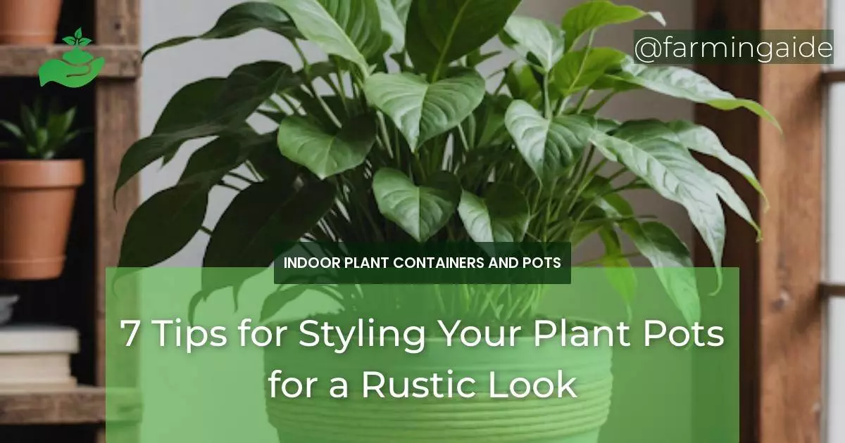 7 Tips for Styling Your Plant Pots for a Rustic Look