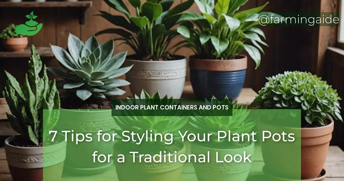 7 Tips for Styling Your Plant Pots for a Traditional Look