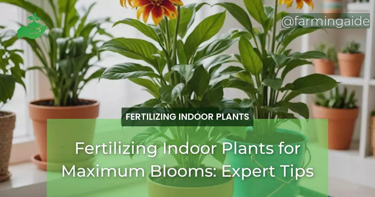 Fertilizing Indoor Plants for Maximum Blooms: Expert Tips