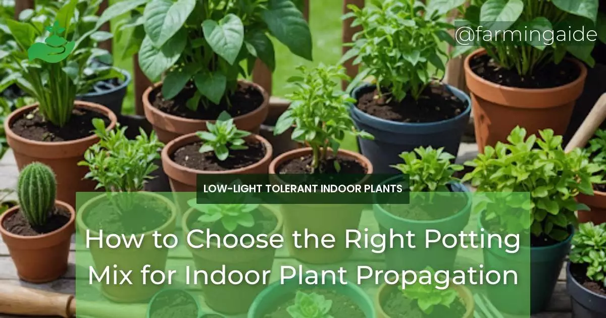 How to Choose the Right Potting Mix for Indoor Plant Propagation