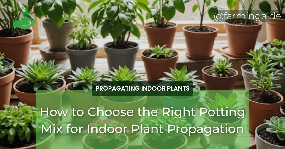 How to Choose the Right Potting Mix for Indoor Plant Propagation