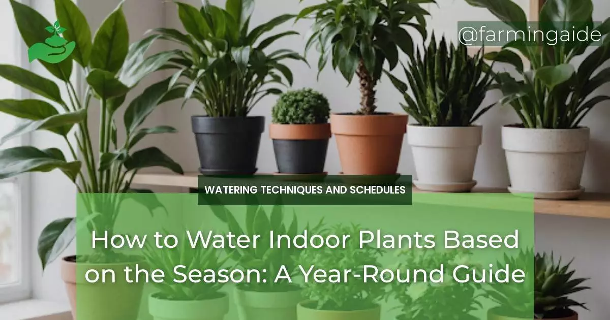 How to Water Indoor Plants Based on the Season: A Year-Round Guide
