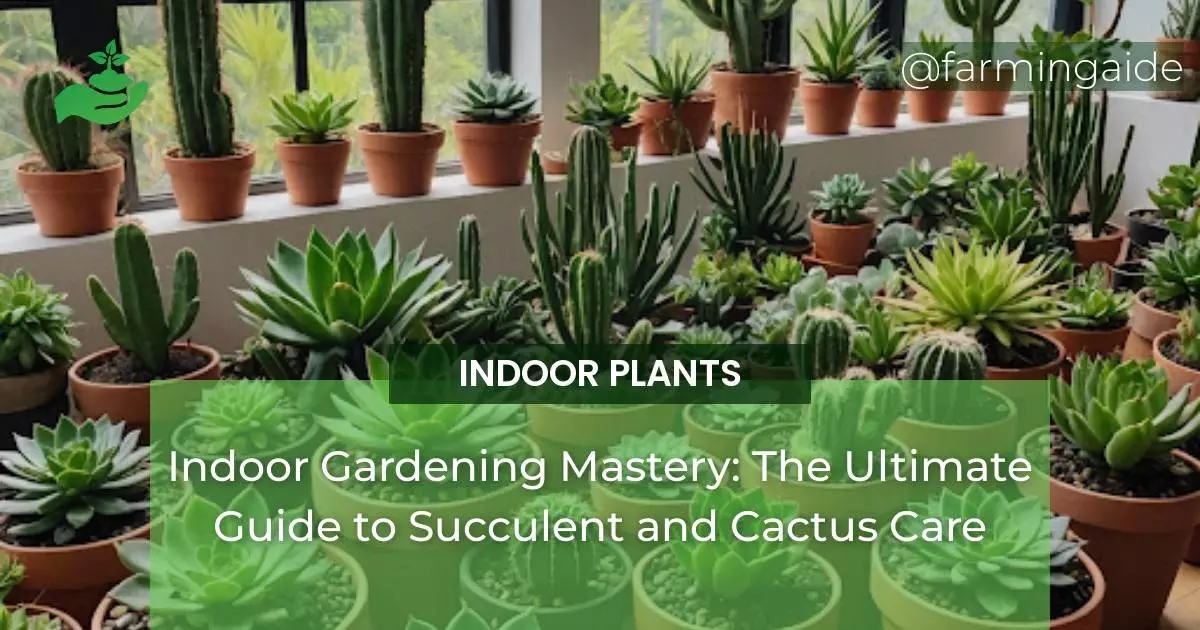 Indoor Gardening Mastery: The Ultimate Guide to Succulent and Cactus Care