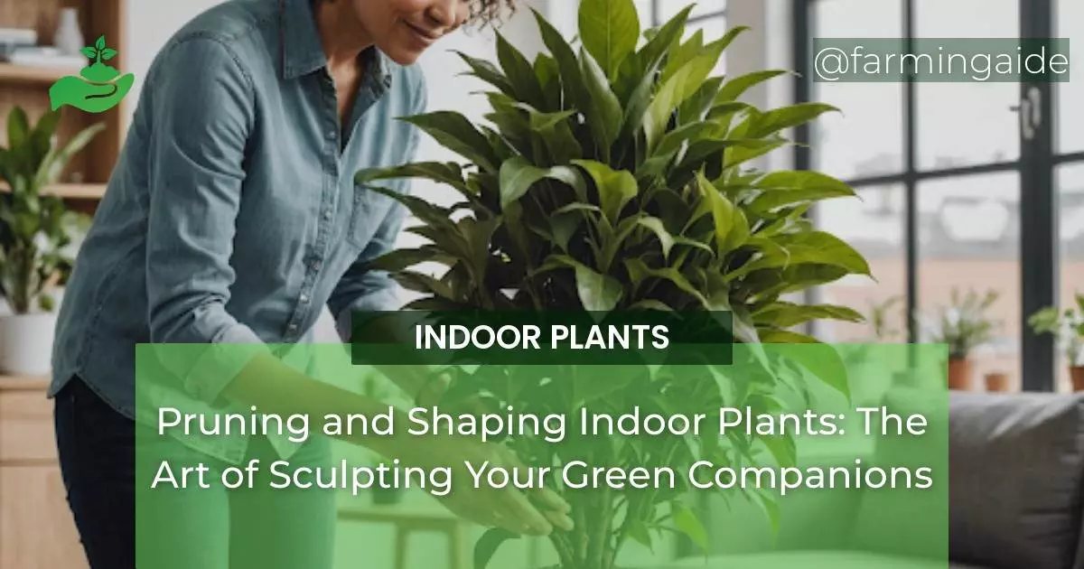 Pruning and Shaping Indoor Plants: The Art of Sculpting Your Green Companions