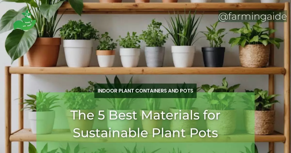 The 5 Best Materials for Sustainable Plant Pots