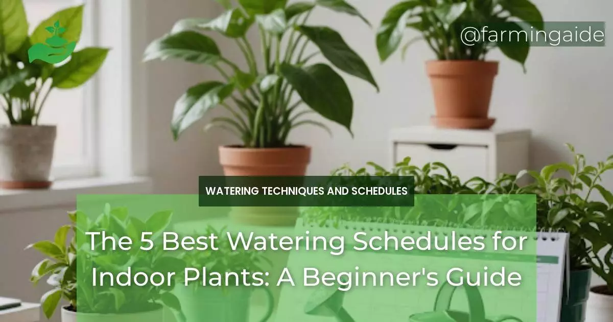 The 5 Best Watering Schedules for Indoor Plants: A Beginner's Guide