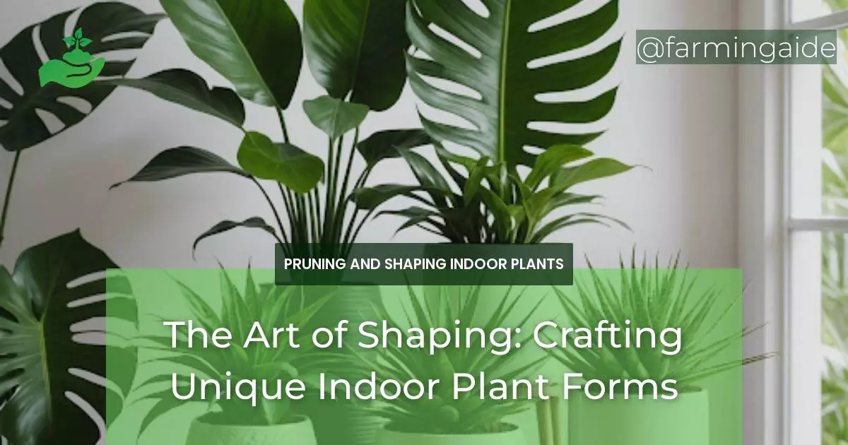 The Art of Shaping: Crafting Unique Indoor Plant Forms