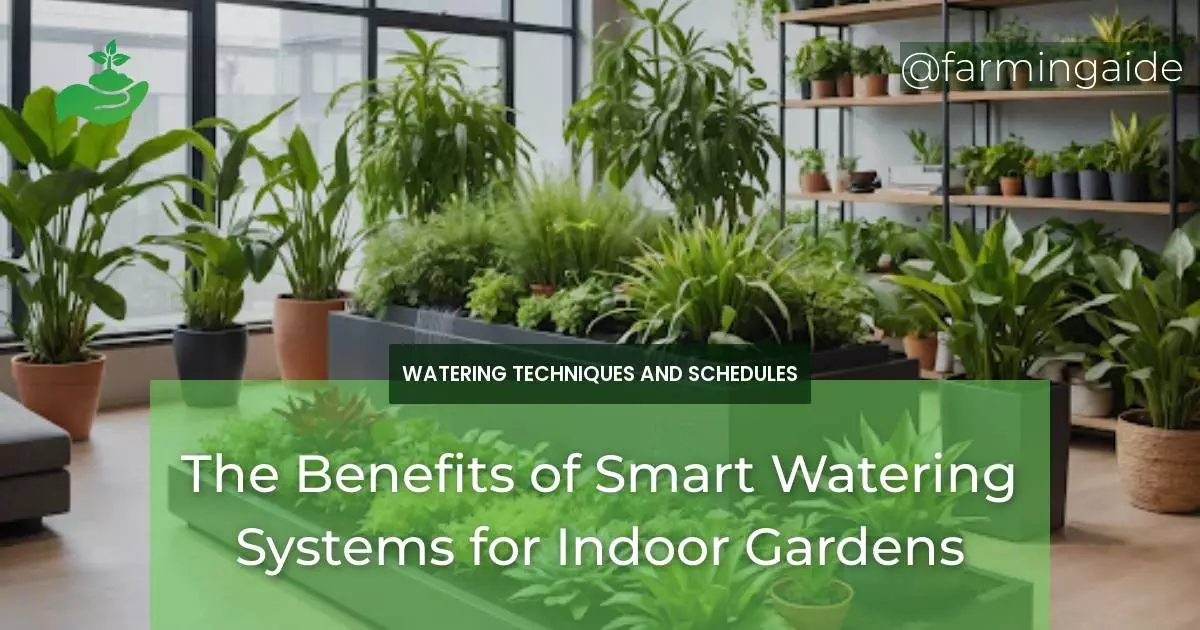 The Benefits of Smart Watering Systems for Indoor Gardens