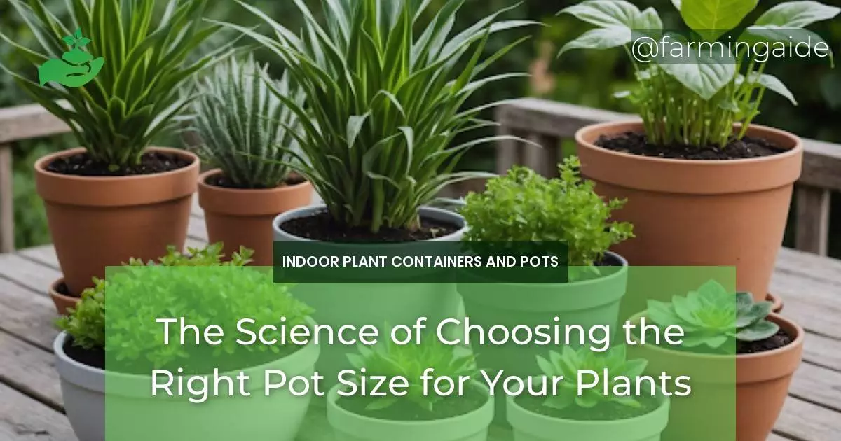 The Science of Choosing the Right Pot Size for Your Plants