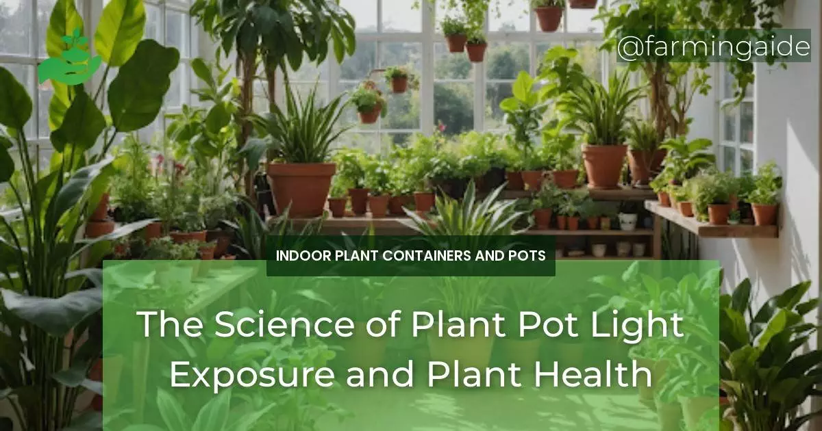 The Science of Plant Pot Light Exposure and Plant Health