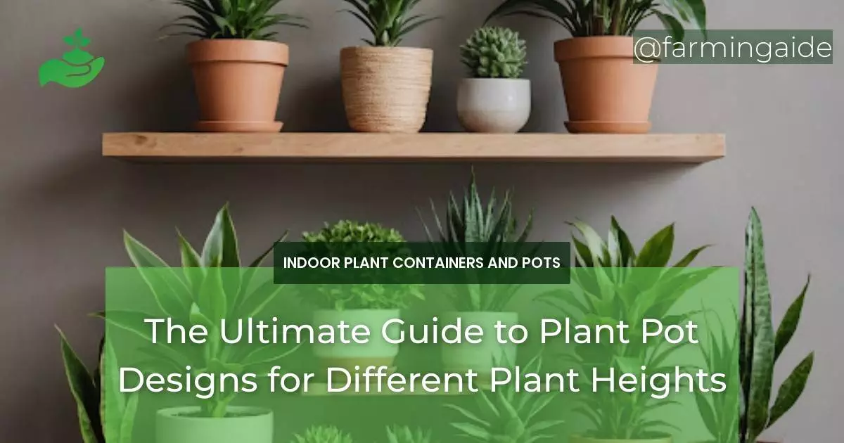 The Ultimate Guide to Plant Pot Designs for Different Plant Heights