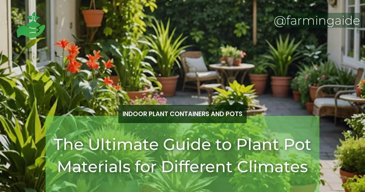 The Ultimate Guide to Plant Pot Materials for Different Climates