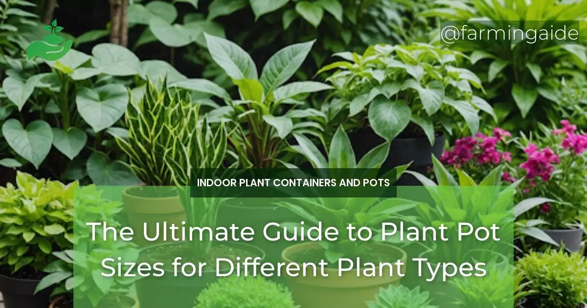 The Ultimate Guide to Plant Pot Sizes for Different Plant Types