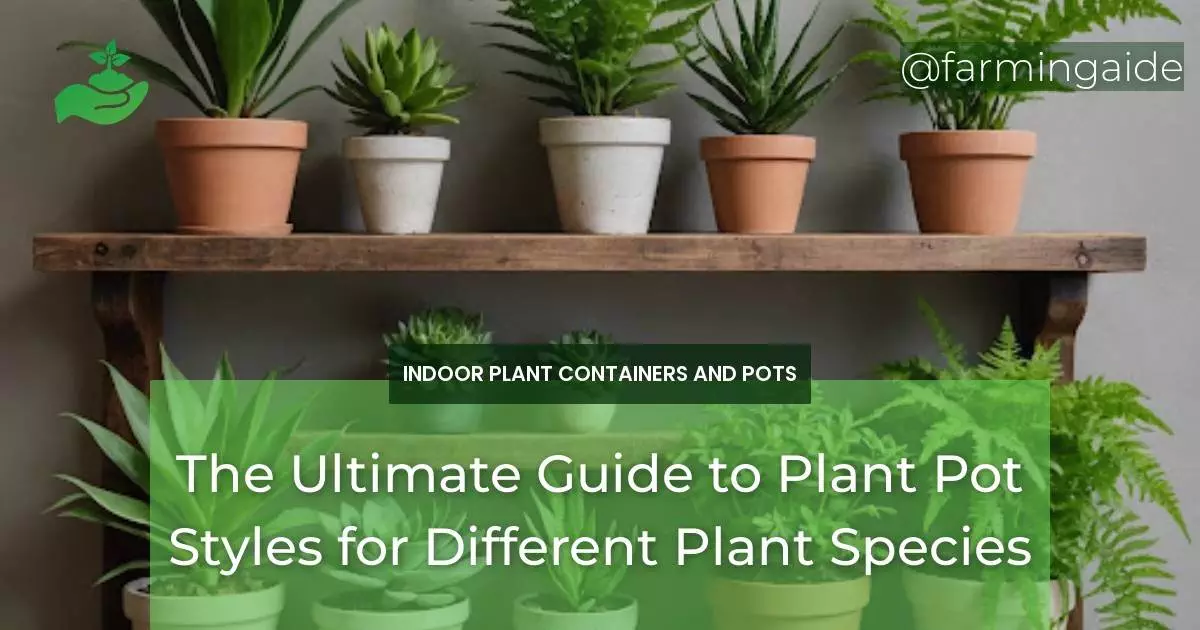 The Ultimate Guide to Plant Pot Styles for Different Plant Species