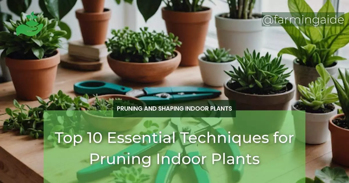 Top 10 Essential Techniques for Pruning Indoor Plants
